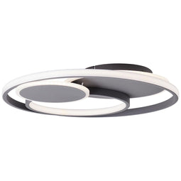 Brilliant Runda - Plafondlamp - LED 51,5W - 3000K-6000K - Donkergrijs Mat