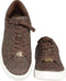 Michael Kors Keaton Lace Up - Dames Sneakers - Canvas met logoprint - Bruin (maat 36)