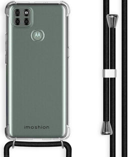 iMoshion Hoesje Geschikt voor Motorola Moto G9 Power Hoesje Met Koord - iMoshion Backcover met koord - Transparant
