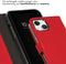 Selencia iPhone 15 Plus - Echt Lederen Bookcase - 3 Pashouders - Rood