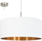 EGLO Pasteri - Hanglamp - Ø53 cm - Nikkel-Mat - Wit - Koper