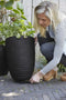 Capi Europe - Vaas elegant laag Row NL - 46x58 - Antraciet - Opening Ø38 - Bloempot voor binnen en buiten - Levenslang garantie - Breukbestendig - 100% Recyclebaar - CO2 Neutraal geproduceerd - KRWZ783