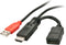 Lindy 41080 - HDMI Stroomkabel - 5V voeding - Rood Zwart