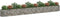vidaXL - Gabion - plantenbak - verhoogd - 540x50x50 - cm - gegalvaniseerd - ijzer
