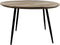 HSM Collection Eettafel Rond Bern Ø120cm Naturel/Zwart Mangohout/Metaal