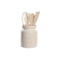 Pot voor Keukengerei DKD Home Decor Metaal Dolomite Hout MDF 12 x 12 x 25 cm