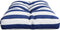 vidaXL - Palletkussen - gestreept - 70x40x12 - cm - stof - blauw - en - wit