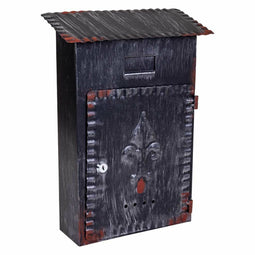 Brievenbus Alexandra House Living Zwart Ijzer 11 x 37 x 27 cm