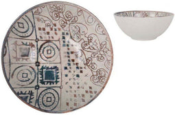 Kom La Mediterránea Grecia Porselein Blauw Bruin Helderheid (ø 16 x 7 cm)