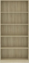 vidaXL - Boekenkast - met - 5 - schappen - 80x24x175 - cm - bewerkt - hout - sonoma - eik