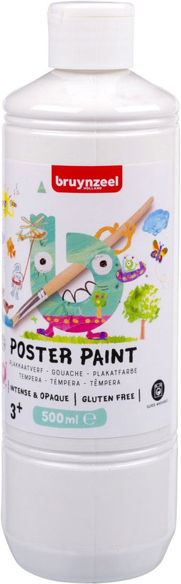 Bruynzeel - Plakkaatverf - 98% natuurlijke ingrediënten - Wit (500ml)