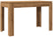 vidaXL - Eettafel - 120x60x76 - cm - bewerkt - hout - artisanaal - eikenkleur