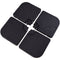 Coast Paraplubak Set - Vulbare Parasolvoet voor Zweefparasol - 4-delig - Zwart 51 x 51 x 8 cm