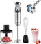 Royalty Line® ESMS800 Staafmixer - 3 in 1 Staafmixer Set - 800W Hakmolen & Garde - Handmixer Met Snelheidsinstellingen - RVS