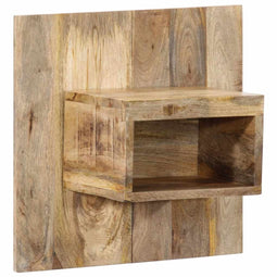 vidaXL - Nachtkastje - 50x27x50 - cm - massief - ruw - mangohout
