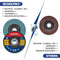 Impeller Discs 10 pieces Ø 125 mm x 22.2 mm Sanding disc Slat grinding disc - grit 40/60/80/120 - bl