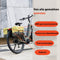 New Looxs ® Oslo Joli Double - Dubbele Fietstas - 37L - Geschikt voor Elektrische Fietsen - 100% Gerecycled Polyester - Olive-Yellow