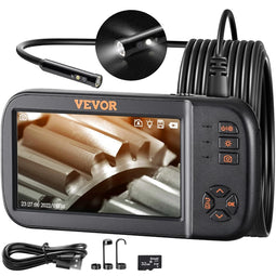 Endoscoop Camera met 3 Lenzen - 4,5 inch IPS Scherm - 5 meter kabel - Zwart