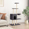 vidaXL - Kattenmeubel - met - sisal - krabpalen - 145 - cm - donkergrijs