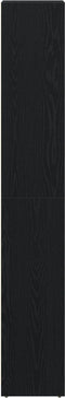 vidaXL - Badkamerkast - Zwart - Eiken - 30x30x183,5 - cm - Bewerkt - hout