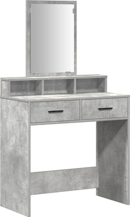 vidaXL - Kaptafel - met - Laden - - - Betonnen - Grijs - 79x41x140 - cm