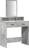 vidaXL - Kaptafel - met - Laden - - - Betonnen - Grijs - 79x41x140 - cm