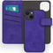 iMoshion Hoesje Geschikt voor iPhone 13 Hoesje Met Pasjeshouder - iMoshion Uitneembare 2-in-1 Luxe Bookcase - Paars
