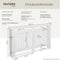 Tectake Radiatorombouw Vila - Radiatorafdekking - Lamellenontwerp - Wit - 152,5x19x82cm