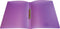 Alpha ringmap, voor ft A4, uit PP, 2 ringen van 16 mm, transparant paars