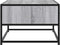 vidaXL - Salontafel - 100x50x35 - cm - bewerkt - hout - en - metaal - grijs - sonoma