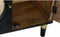 Dientafel DKD Home Decor Zwart Natuurlijk Rotan Mangohout (150 x 40 x 65 cm)