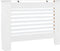 vidaXL Radiatorombouwen 2 st 152x19x81.5 cm MDF wit