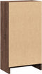 vidaXL - Boekenkast - 40x24x76 - cm - bewerkt - hout - bruin - eikenkleurig