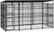 vidaXL - Hondenkennel - met - dak - 5,53 - m² - staal