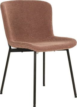 House Nordic Eetkamerstoel Maceda Bouclé Roest