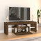vidaXL - Tv-meubel - met - LED-verlichting - 120x35x40 - cm - bruin - eikenkleur
