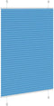 vidaXL - Plissé - rolgordijn - 90x150 - cm - stofbreedte - 89,4 - cm - polyester - blauw