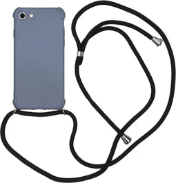 iMoshion Hoesje Geschikt voor iPhone SE (2022) / SE (2020) / 8 / 7 Hoesje Met Koord - iMoshion Color Backcover met koord - Grijs
