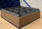 The Box For Tea Tulp - Theedoos 9 vaks met biologische thee - Blauw Bruin Goud