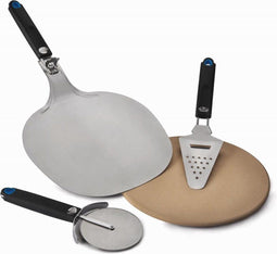 Napoleon Pizza Lover's - Starterset - Poreuze pizzasteen 32 cm RVS pizzaspatel