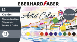 Eberhard Faber oliepastelkrijt - Artist Color - 11mm - 12 stuks - assorti - EF-522012