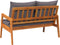 vidaXL - Tuinbank - met - Kussens - 115x65x71 - cm - Massief - Acaciahout