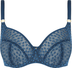 Freya Starlight Hero - Balconette Beha - Side support - Blauw - Maat 70E