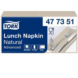 Tork - Lunchservet advanced achtstevouw naturel