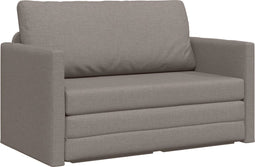 vidaXL - Hoekbankbed - 2-in-1 - Taupe - 124x71x78 - cm - Stof