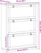Schoenenkast Corona 99x32x124,5 cm massief grenenhout