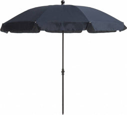 Parasol 200/8 met knik blauw 200cm