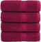 vidaXL - Gastendoekjes - SOLUND - 4 - st - 600 - g/m² - 30x30 - cm - bordeauxrood