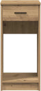 vidaXL - Computertorenstandaard - met - lade - 35x45x77 - cm - artisanaal - eiken
