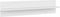 vidaXL - Wandschappen - 2 - st - 80x11,5x18 - cm - bewerkt - hout - wit